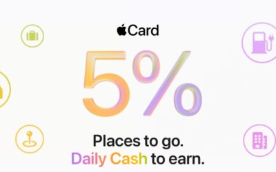 Apple is offering 5% cash back on certain Apple Card purchases