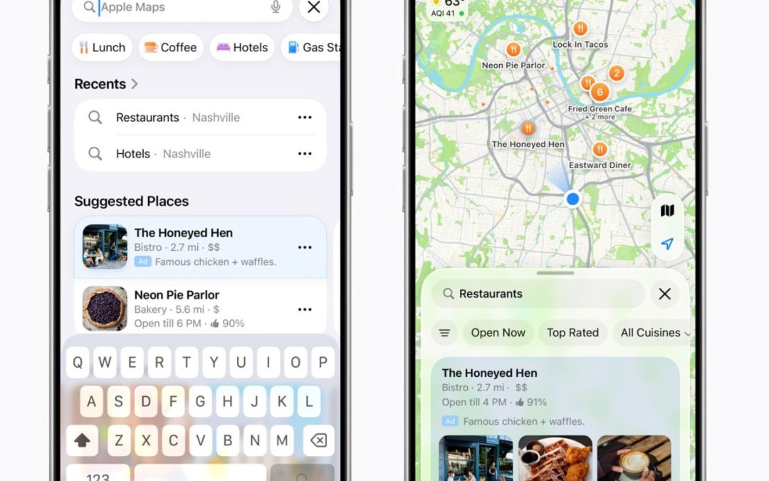 They’re heeere; ads are now appearing in Apple Maps