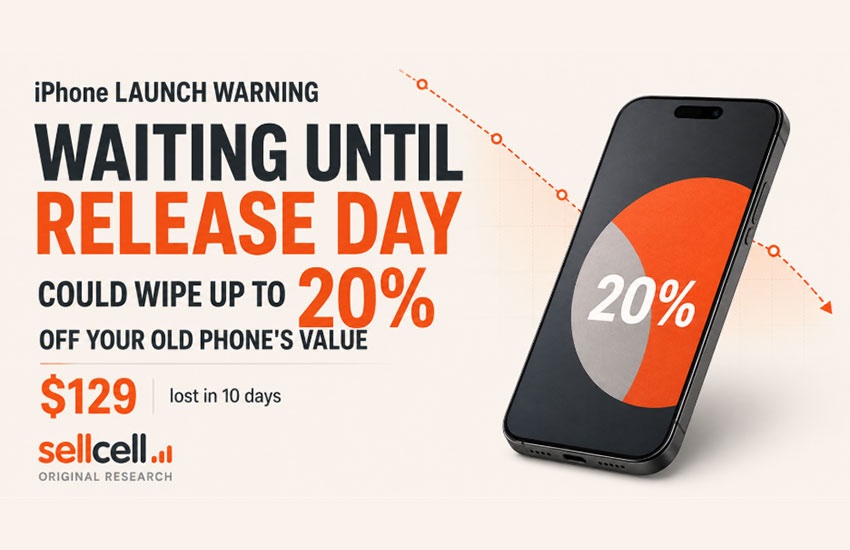 SellCell says Your Old Phone Could Lose 20% Between Apple’s Announcement and Release