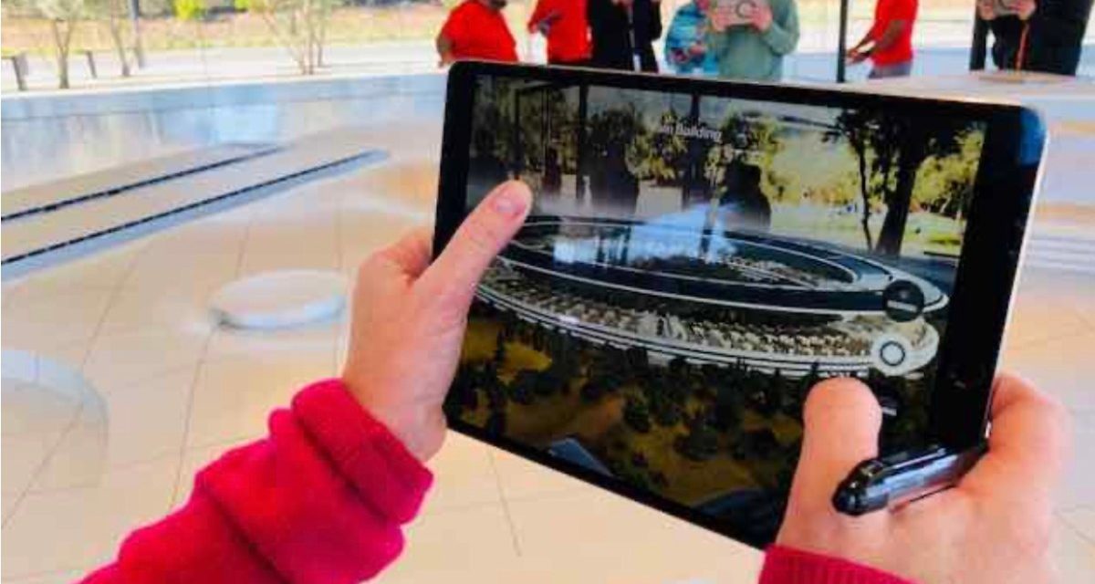 The Apple Park Visitor Center no longer has a 3D AI model of the Apple Park campus