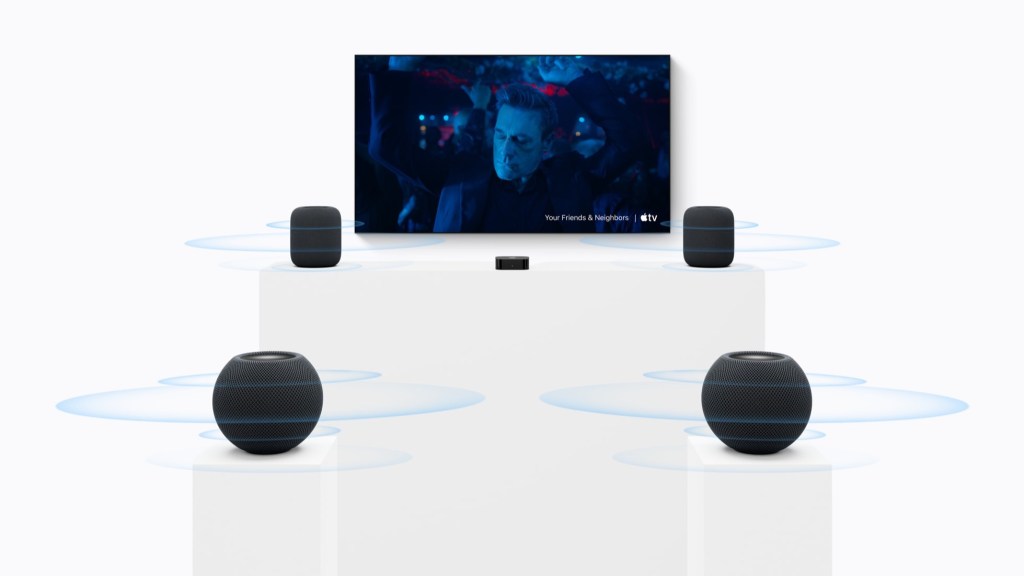 You can pair four  of the new HomePod mini 2’s for a surround sound system 